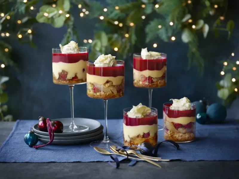 Christmas dessert recipes - topsy turvy trifles