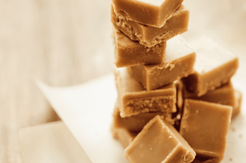 A Stack Of Clotted Cream Fudge