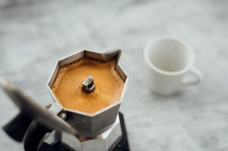 Moka Pot Coffee Art
