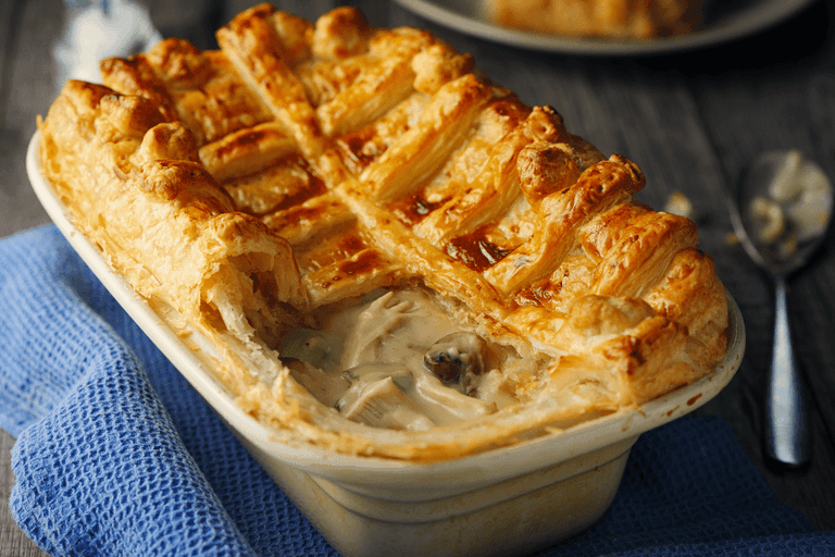 Creamy Chicken And Mushroom Pie Recipe From Cornish Dairy Co